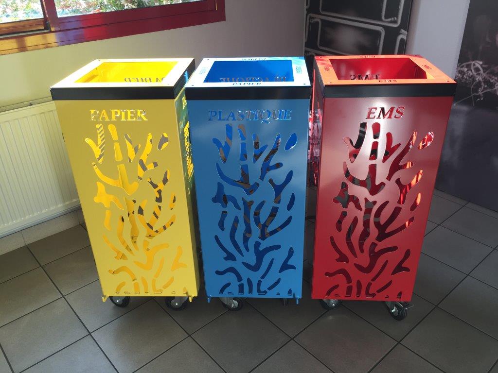 Poubelles design tri sélectif les poubelles éco responsables Tôlerie - AMI