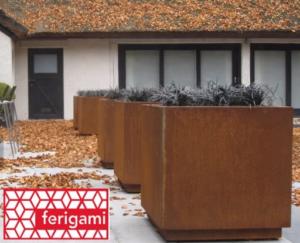 jardiniere corten ferigami