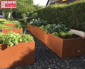 jardinieres acier corten ferigami