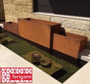 jardinieres corten ferigami