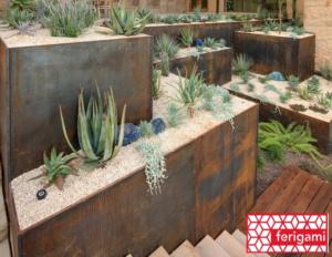 jardinieres corten ferigami