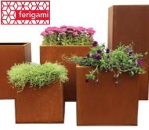 jardinieres corten par ferigami