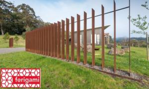 brise vue corten ferigami