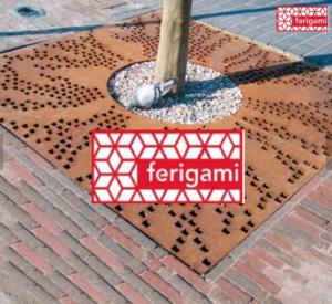 pied arbre corten marque ferigami