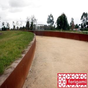 retenues terre acier corten ferigami