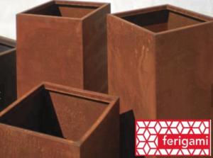 tailles jardinieres corten ferigami