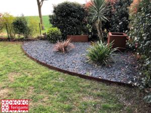 massif bordures ferigami jardin