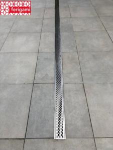 caniveau inox perforé