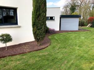 acier corten au jardin