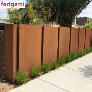 toles corten pour clotures