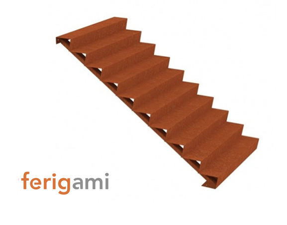 escaliers corten