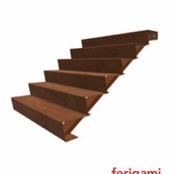 escalier corten