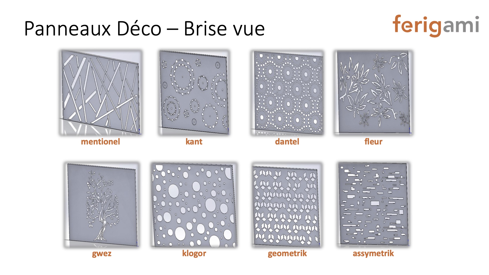 Brise-vue Plein en acier corten - Décoration exterieure - DHACIER