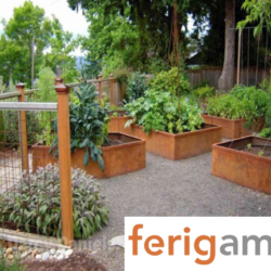 potager acier corten ferigami