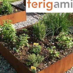 jardiniere rouille corten ferigami