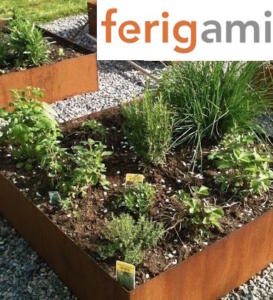 jardiniere rouille corten ferigami