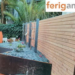 jardiniere triangle corten