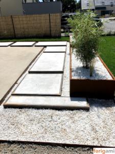 jardiniere corten steel